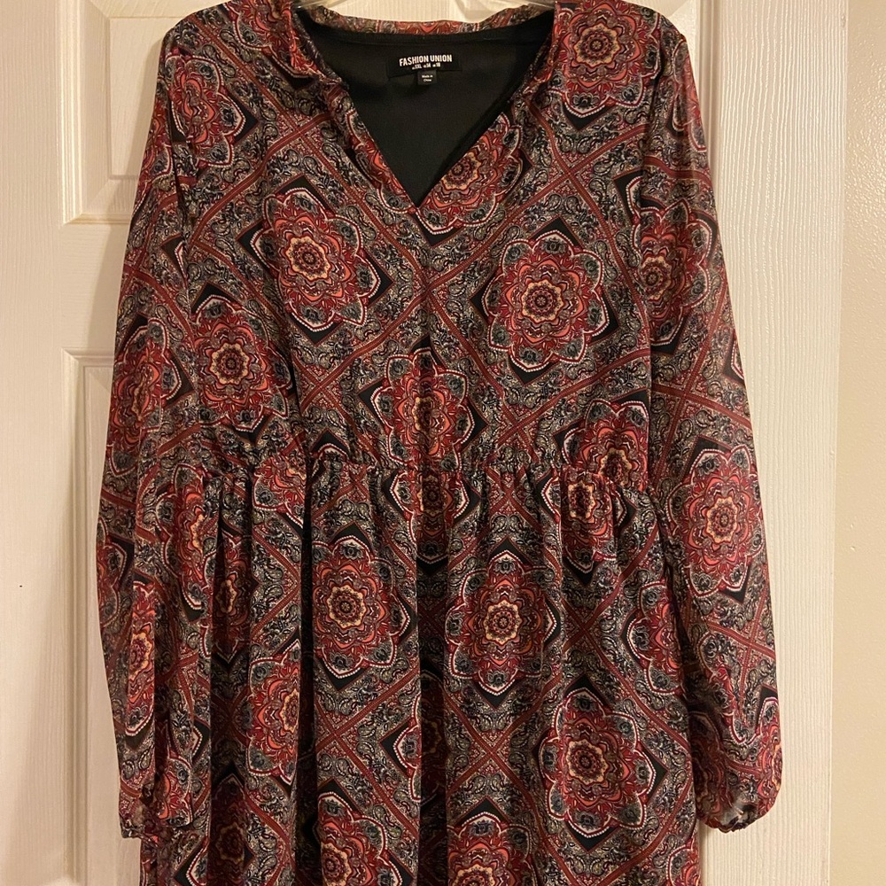 Fashion Union babydoll dress size XXL